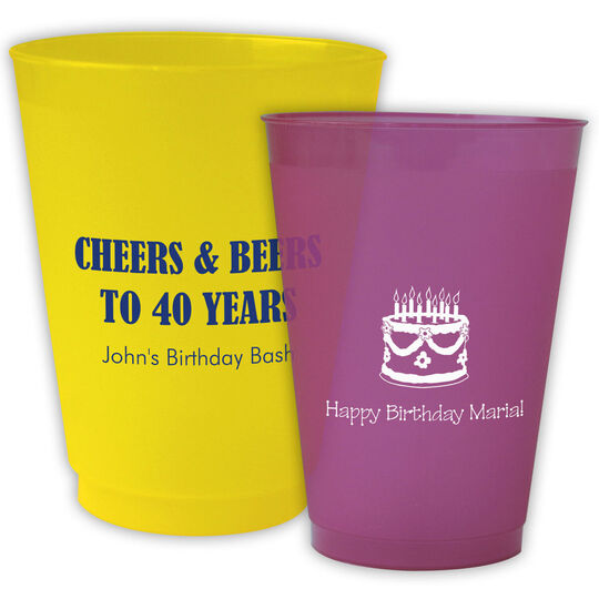 Design Your Own Birthday Colored Shatterproof Cups